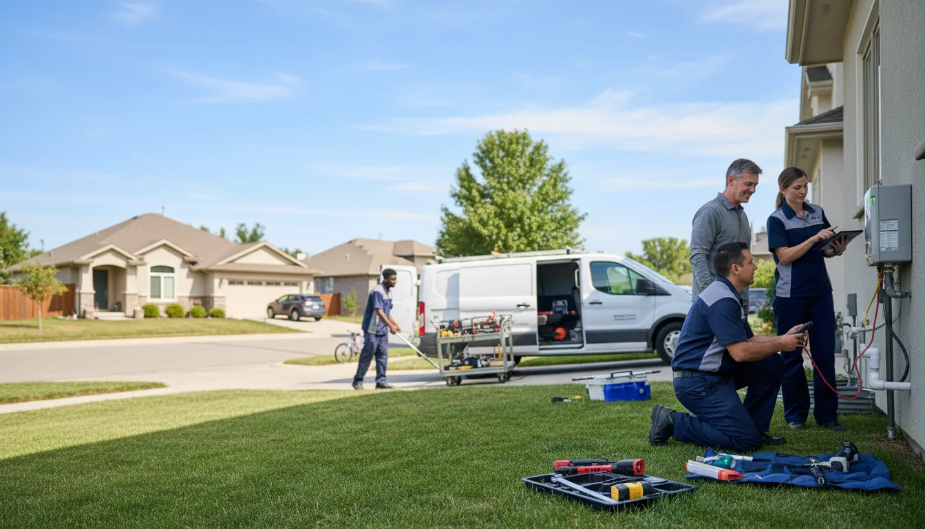 Tankless water heater service in Follett, TX